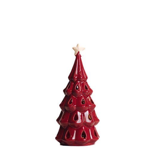 Red Ceramic Tree - Small