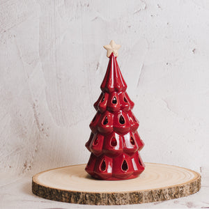 Red Ceramic Tree - Small