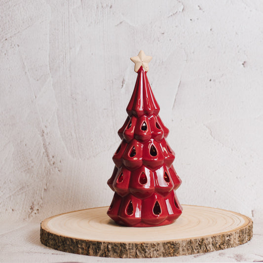 Red Ceramic Tree - Small