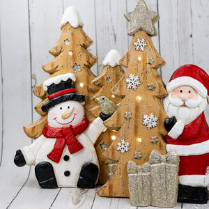Rustic Snowman & Tree