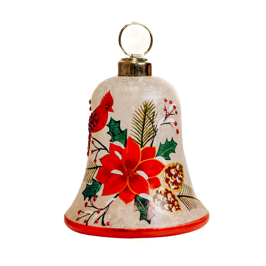 Cardinal Bell - Crackle Glass