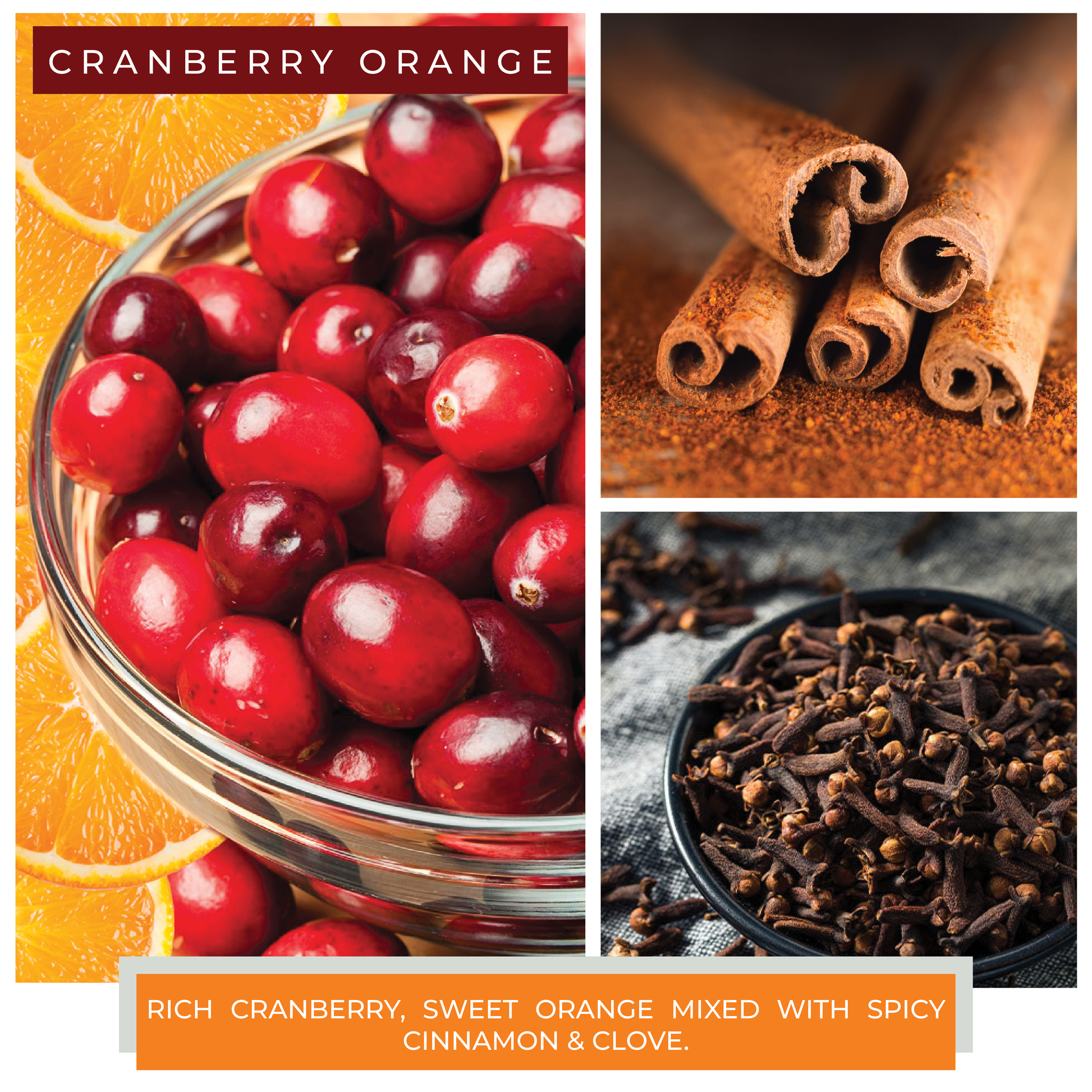 Cranberry Orange - 6 oz Baby Candle