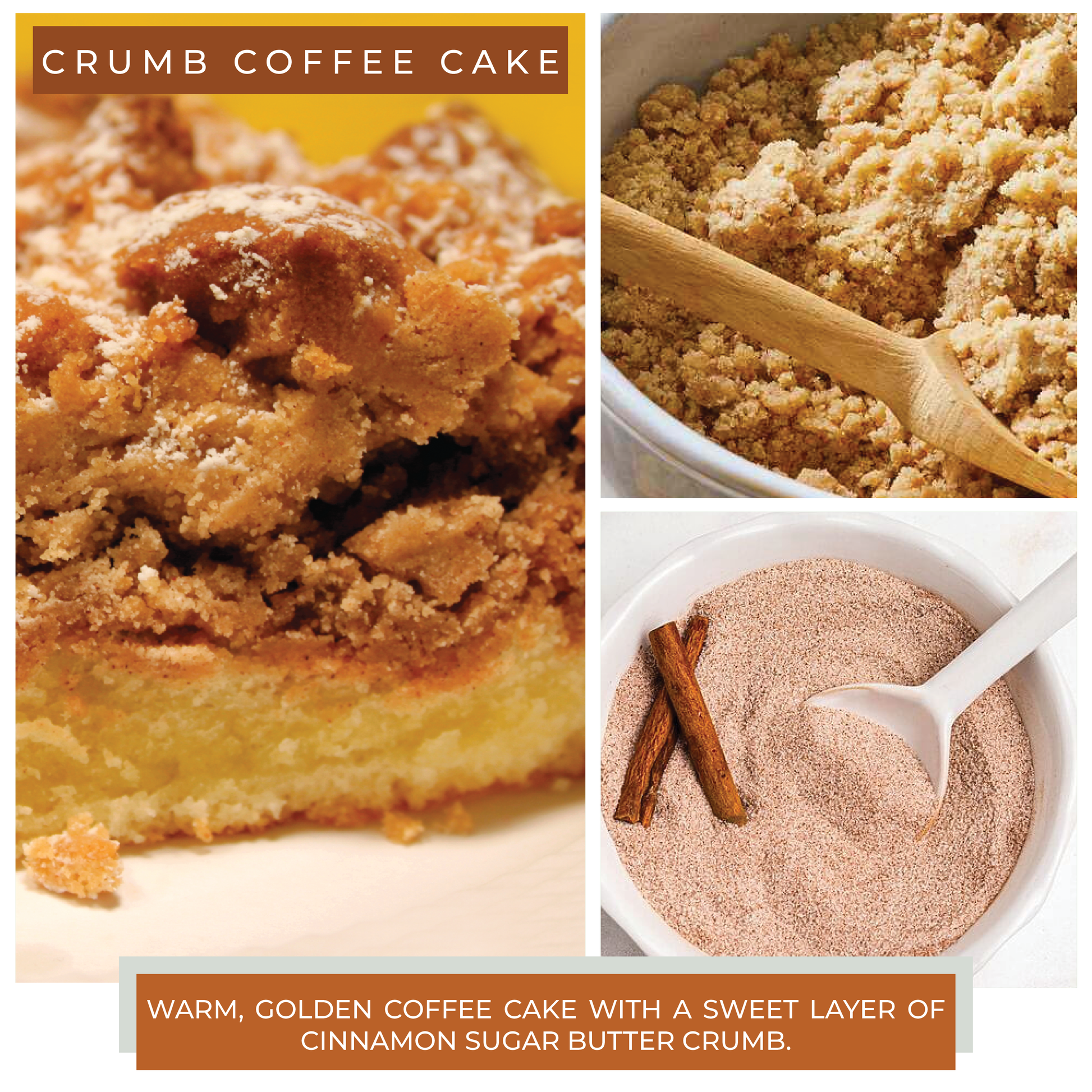 Crumb Coffee Cake - 6 oz Baby Candle