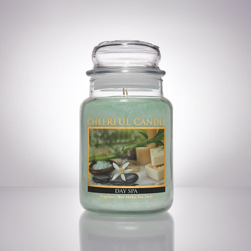 Day Spa Scented Candle -24 oz, Double Wick, Cheerful Candle