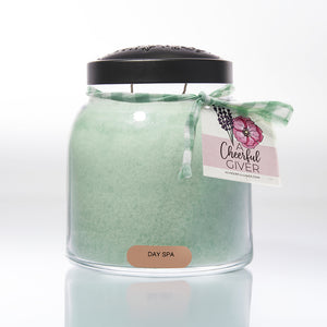 Day Spa Scented Candle - 34 oz, Double Wick, Papa Jar