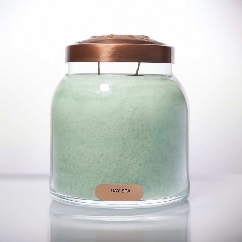 Day Spa Scented Candle - 34 oz, Double Wick, Papa Jar