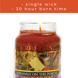 Evenings on the Porch - 6 oz Cheerful Candle