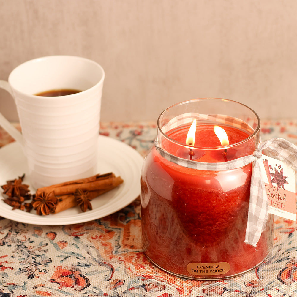 Evenings on the Porch Papa Jar - Long Lasting Candles – A Cheerful