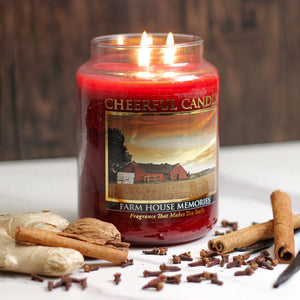 Farm House Memories - 24 oz Cheerful Candle