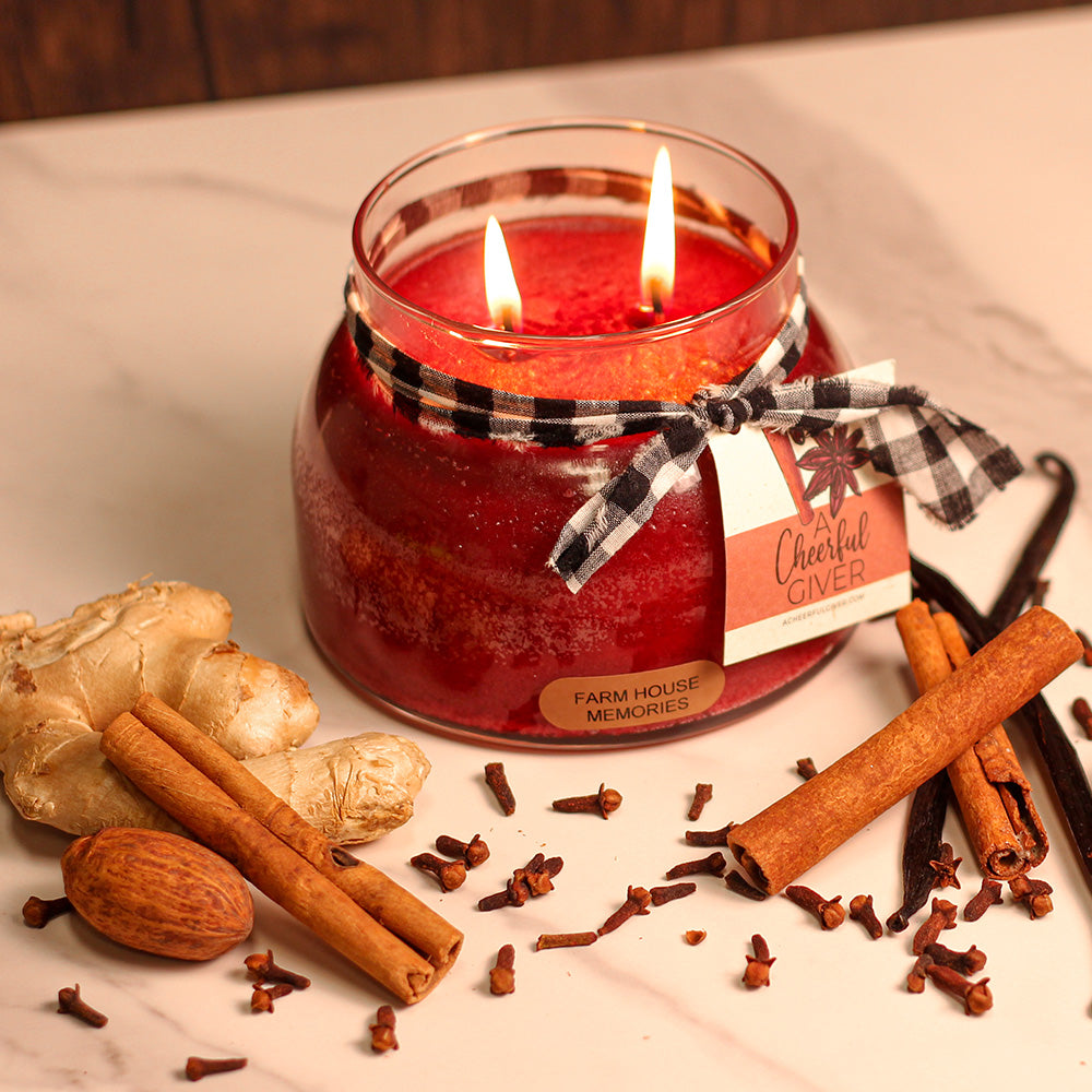 Farm House Memories - 22 oz Mama Candle - Product Image by A Cheerful Giver