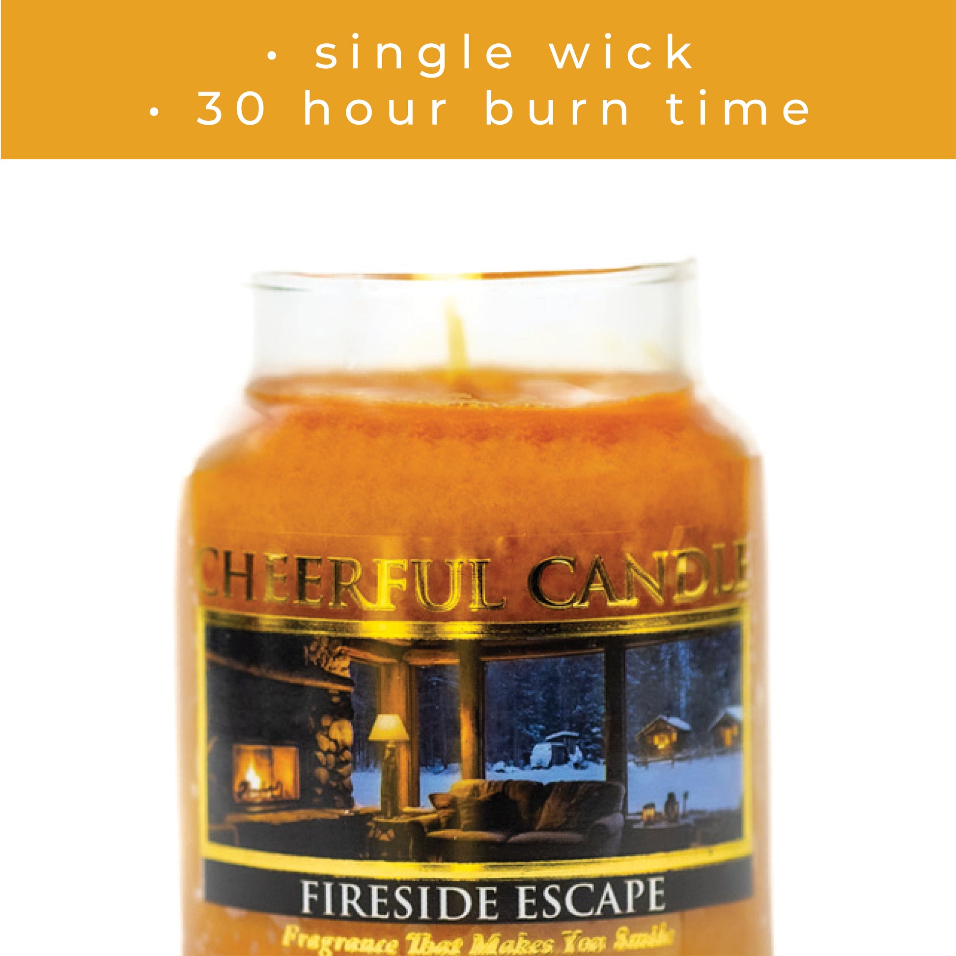 Fireside Escape - 6 oz Cheerful Candle