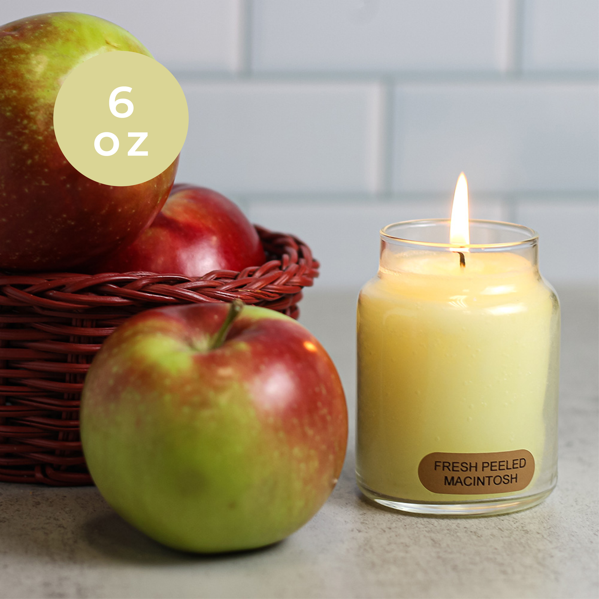 Fresh Peeled Macintosh - 6 oz Baby Candle