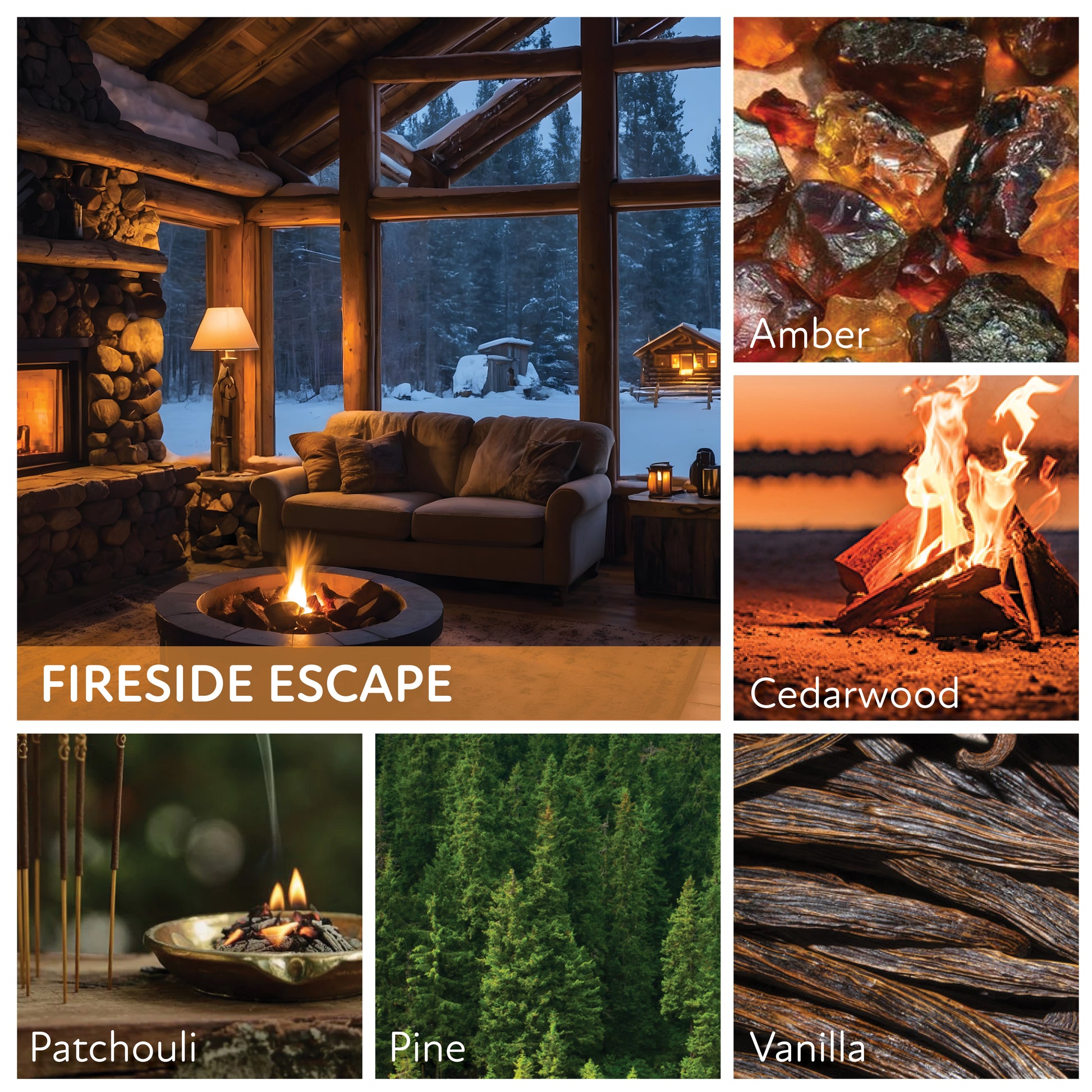 Fireside Escape - 34 oz Papa Candle