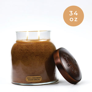 GiGi's Cinnamon Raisin Bread - 34 oz Papa Candle