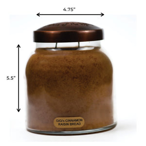 GiGi's Cinnamon Raisin Bread - 34 oz Papa Candle