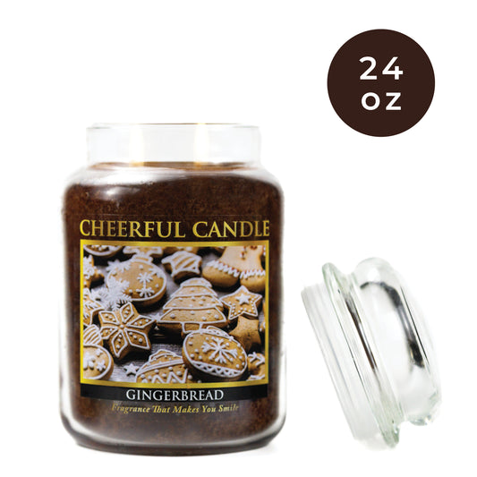 Gingerbread - 24 oz Cheerful Candle