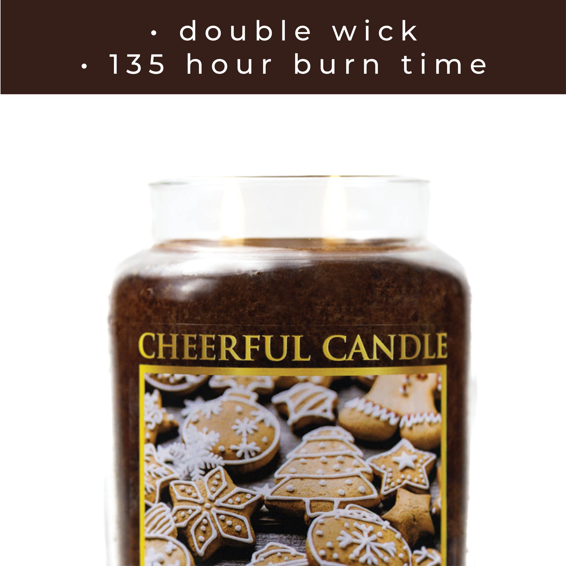 Gingerbread - 24 oz Cheerful Candle
