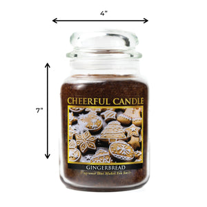 Gingerbread - 24 oz Cheerful Candle