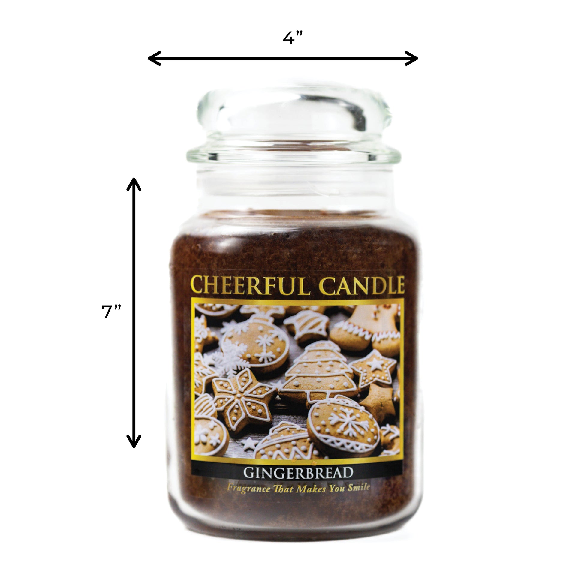 Gingerbread - 24 oz Cheerful Candle
