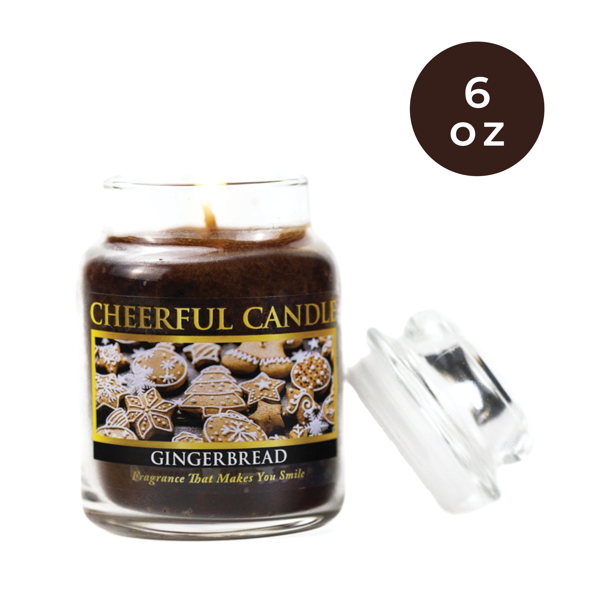 Gingerbread - 6 oz Cheerful Candle