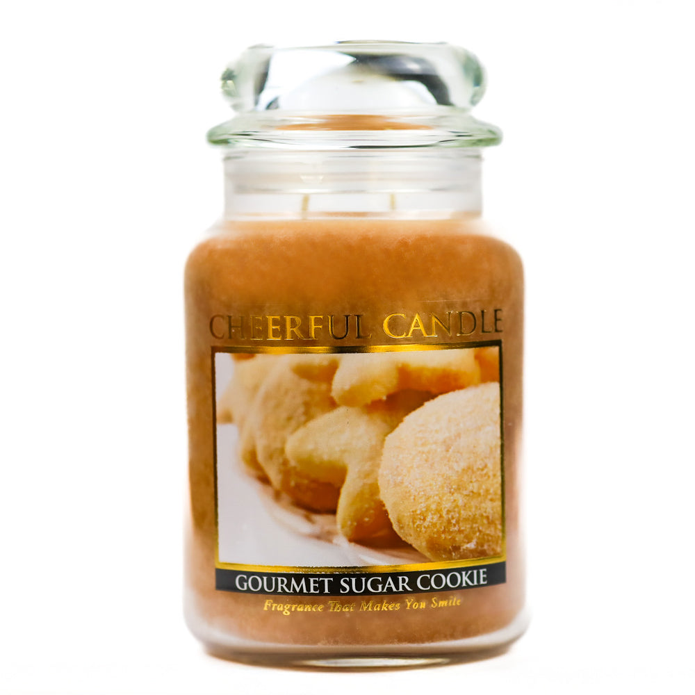 Gourmet Sugar Cookie Scented Candle -24 oz, Double Wick, 135-hour