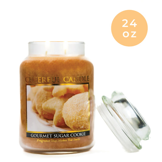 Gourmet Sugar Cookie - 24 oz Cheerful  Candle