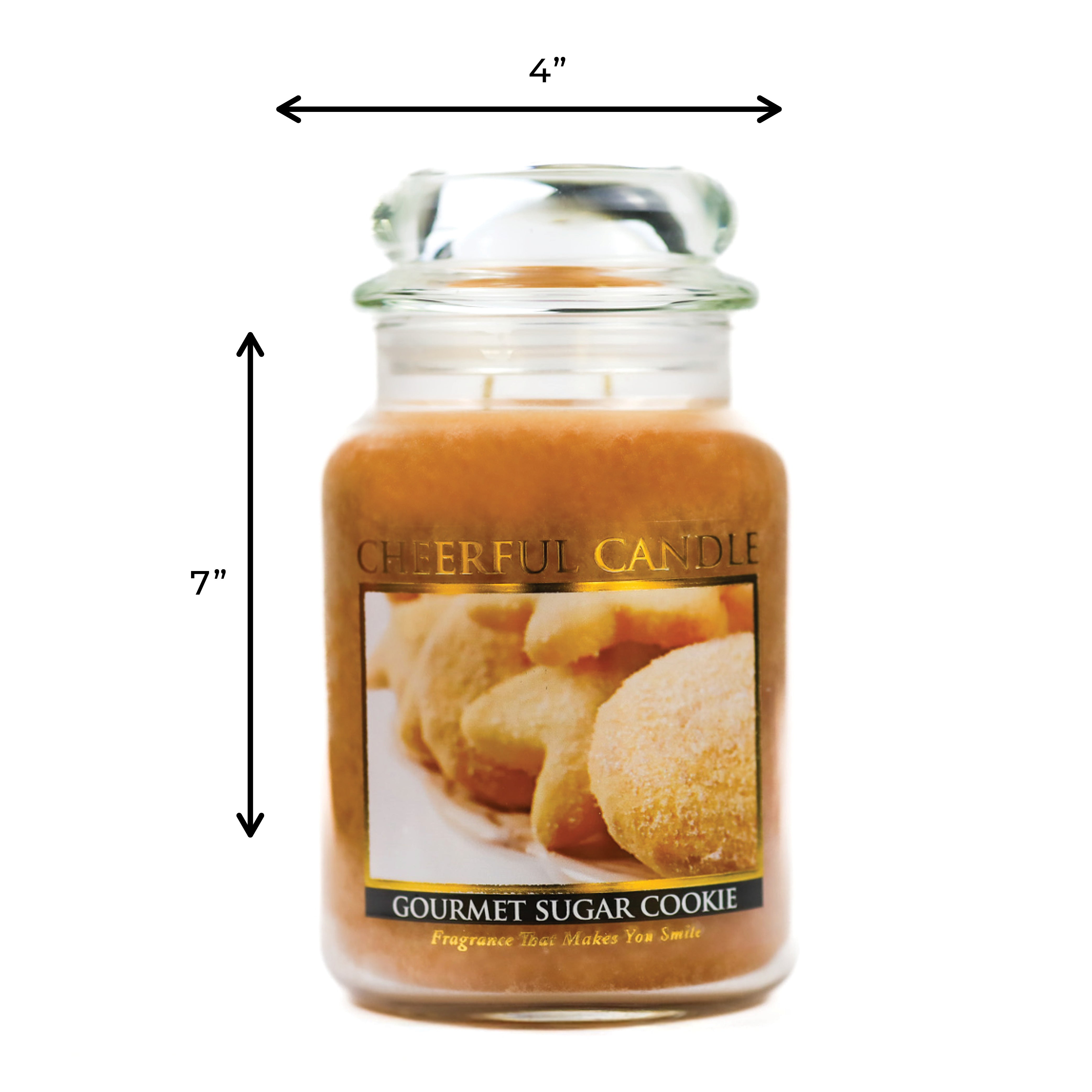 Gourmet Sugar Cookie Scented Candle -24 oz, Double Wick, 135-hour