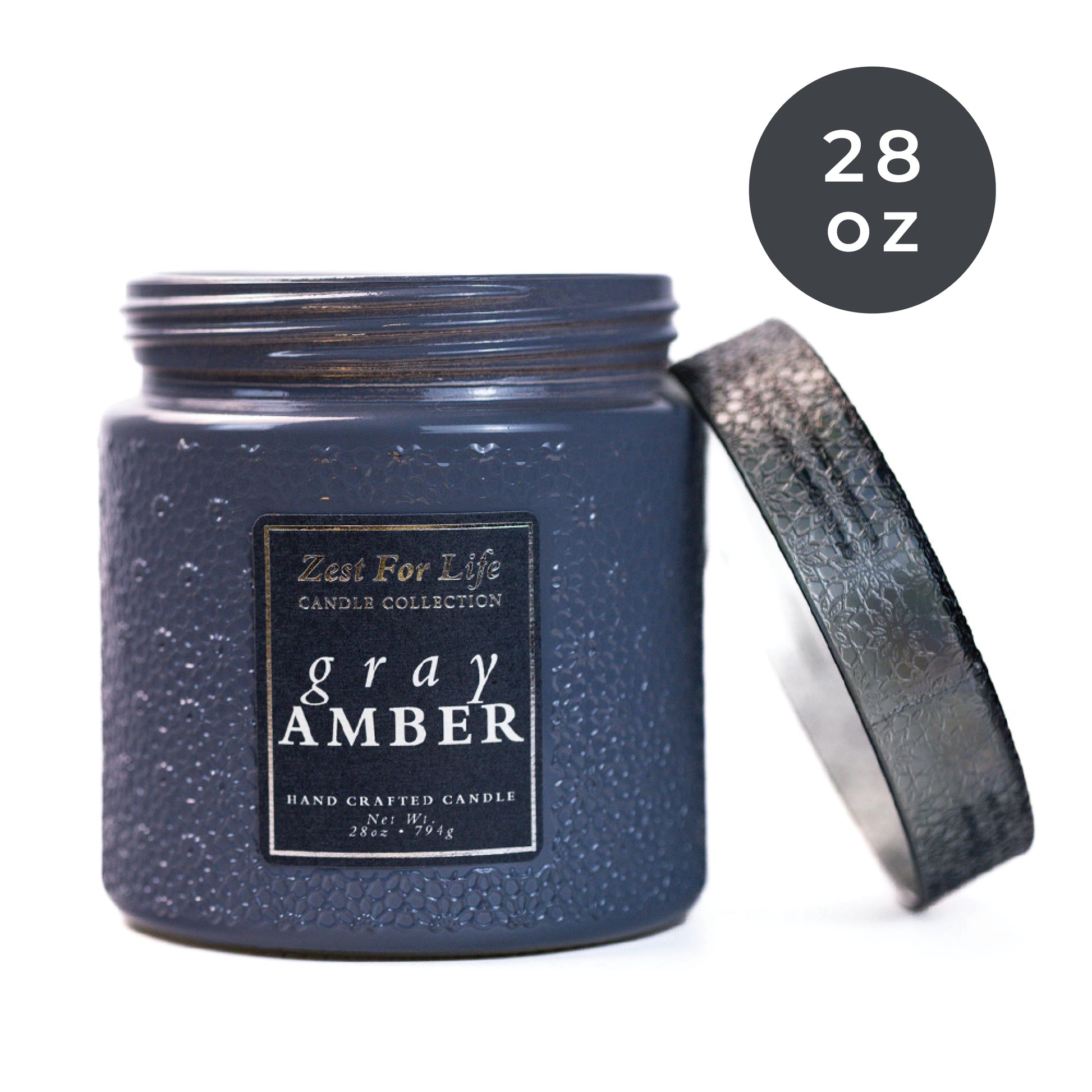 Gray Amber - Zest For Life Candle