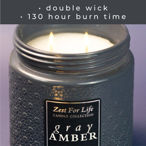 Gray Amber - Zest For Life Candle