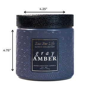 Gray Amber - Zest For Life Candle