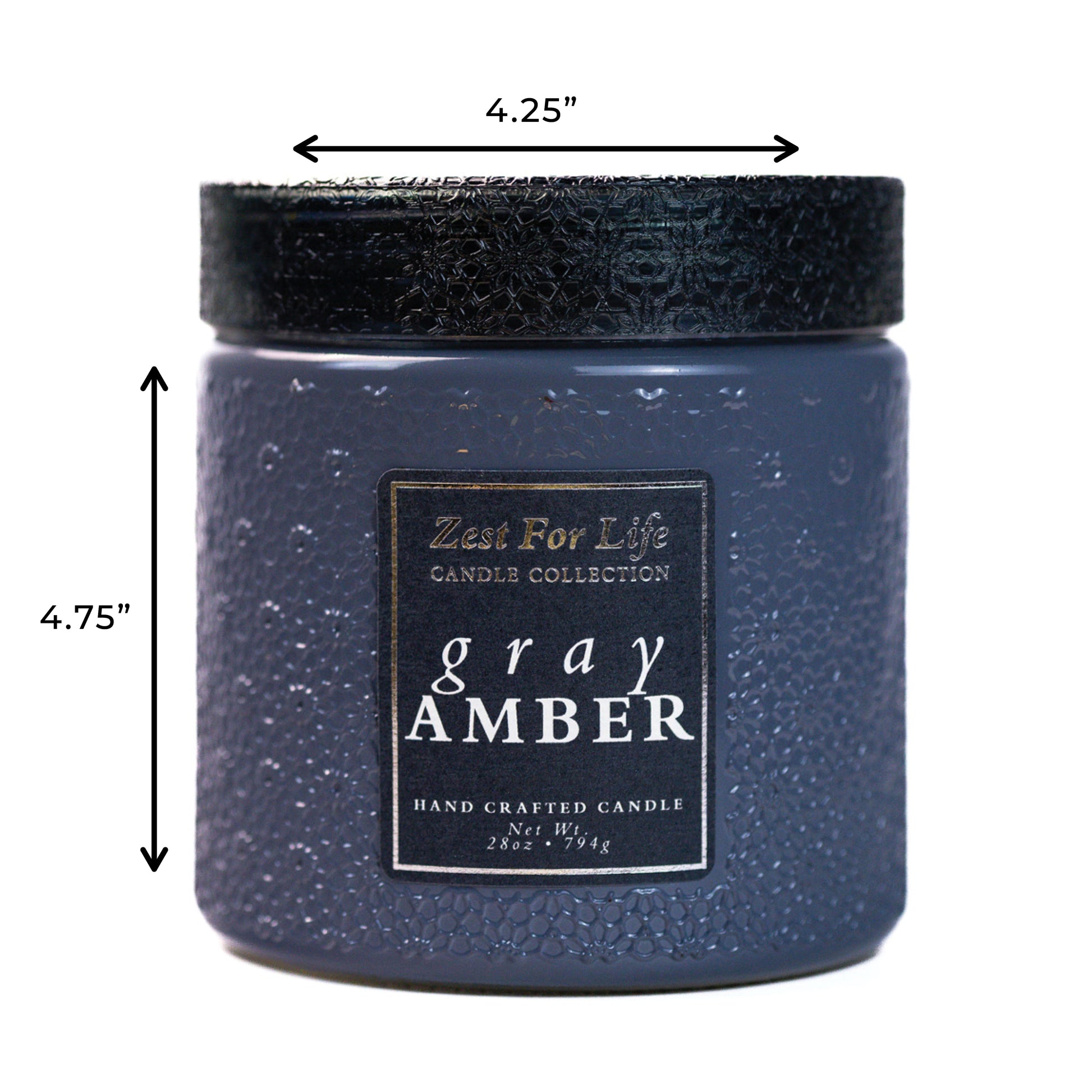 Gray Amber - Zest For Life Candle
