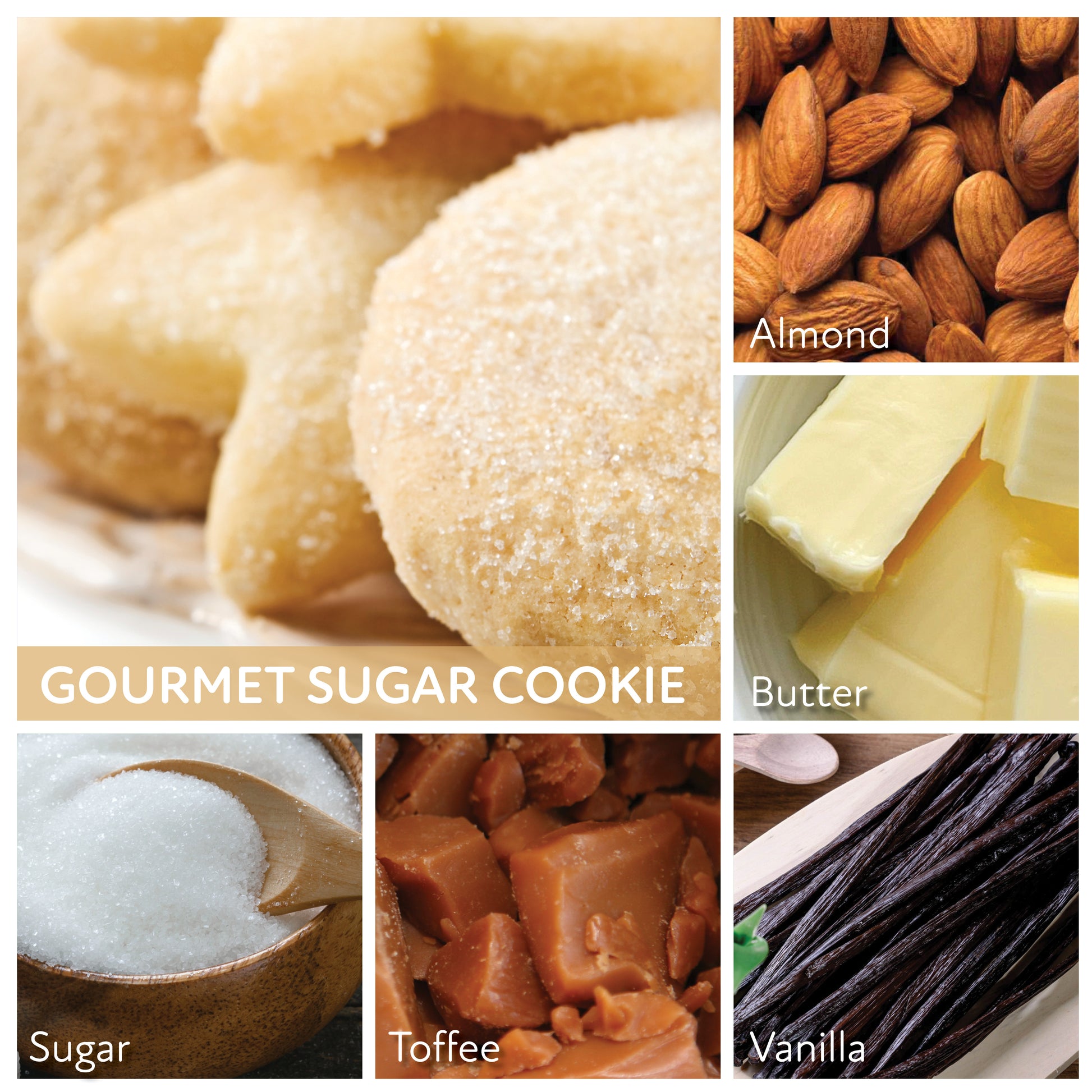 Gourmet Sugar Cookie - 24 oz Cheerful  Candle