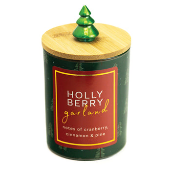 Holly Berry Garland - Seasonal Candle