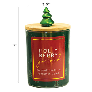 Holly Berry Garland - Seasonal Candle