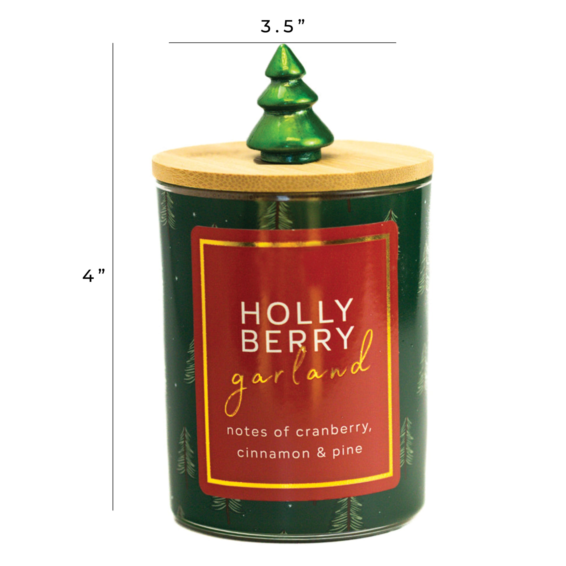 Holly Berry Garland - Seasonal Candle