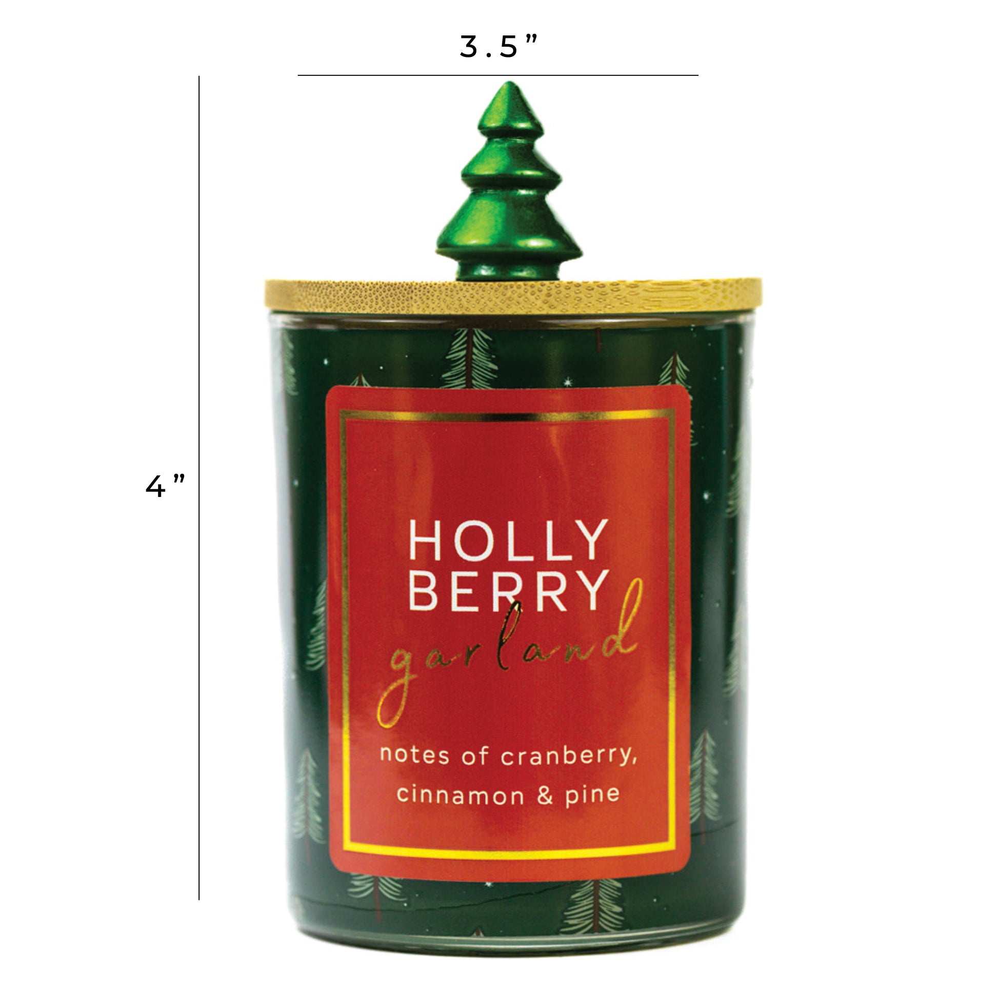 Holly Berry Garland - Seasonal Candle