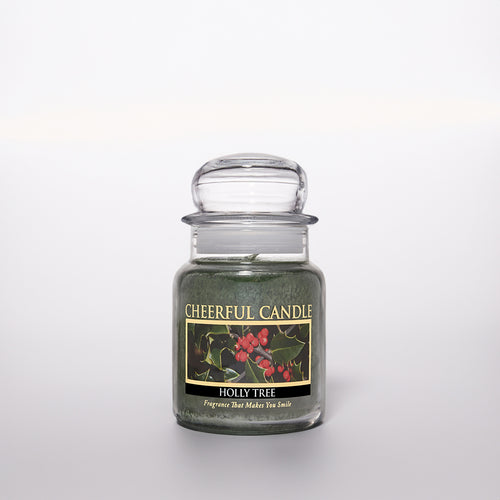 Holly Tree Scented Candle - 6 oz, Single Wick, Cheerful Candle