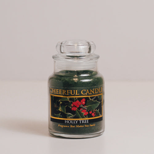 Holly Tree - 6 oz Cheerful Candle