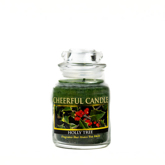 Holly Tree - 6 oz Cheerful Candle