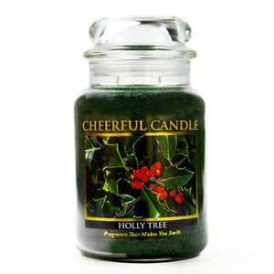 Holly Tree - 24 oz Cheerful Candle