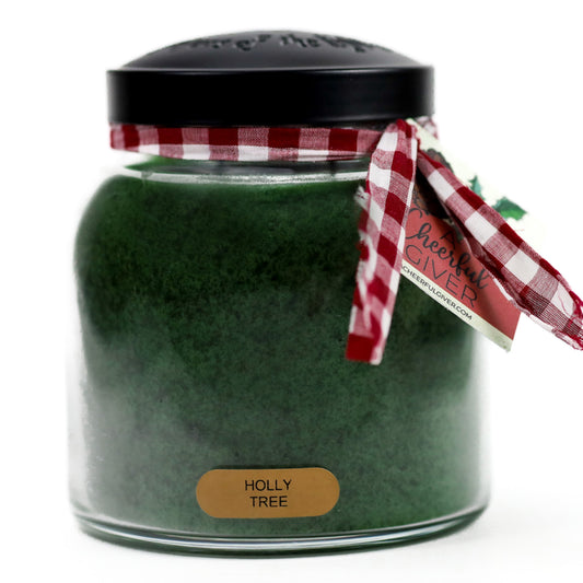 Holly Tree - 34 oz Papa Candle