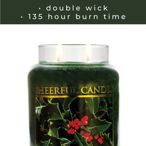 Holly Tree - 24 oz Cheerful Candle