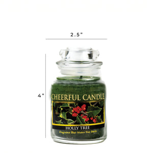 Holly Tree - 6 oz Cheerful Candle