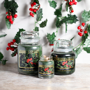 Holly Tree - 24 oz Cheerful Candle