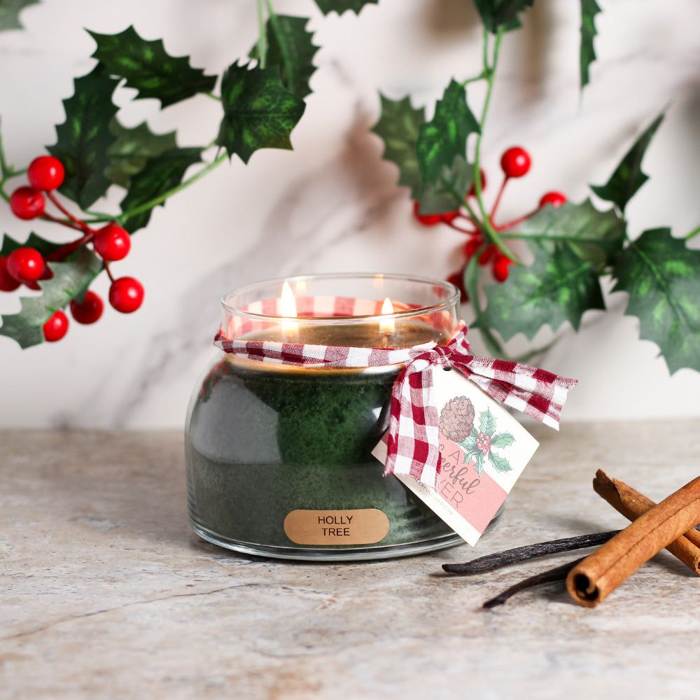 Holly Tree - 22 oz Mama Candle