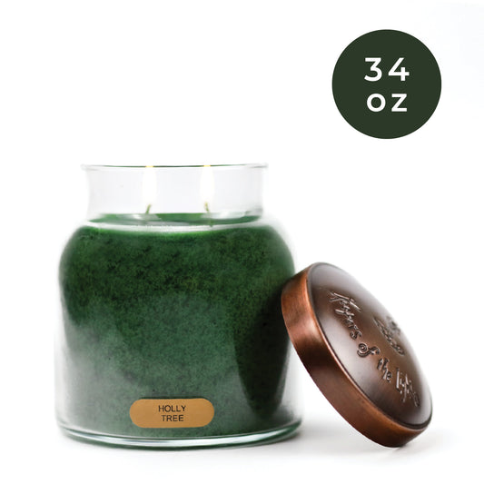 Holly Tree - 34 oz Papa Candle