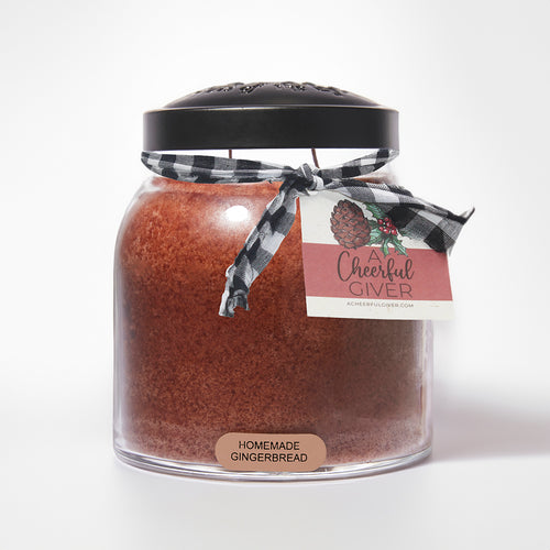 Homemade Gingerbread Scented Candle - 34 oz, Double Wick, Papa Jar