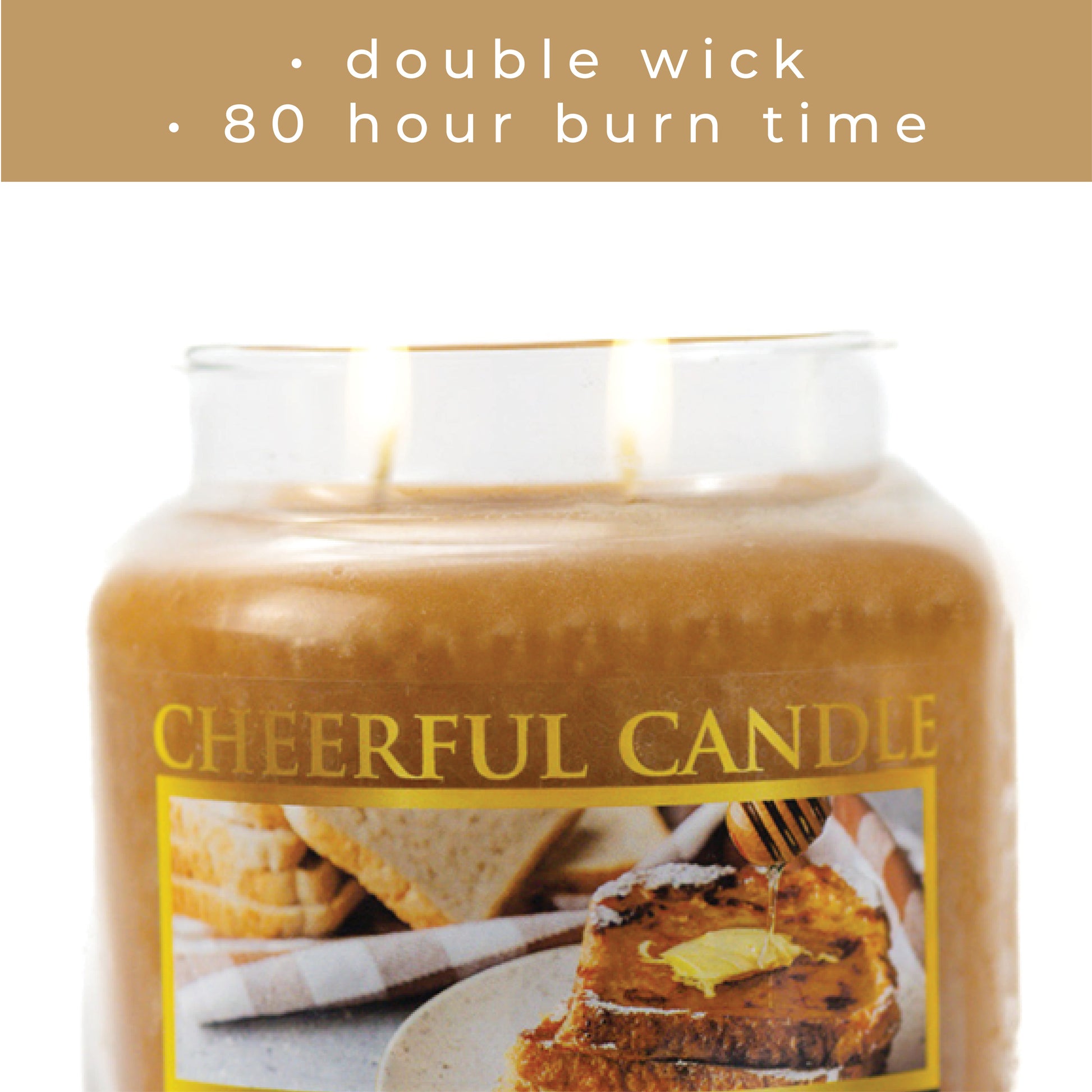 Honey Butter Toast - 16 oz Cheerful Candle