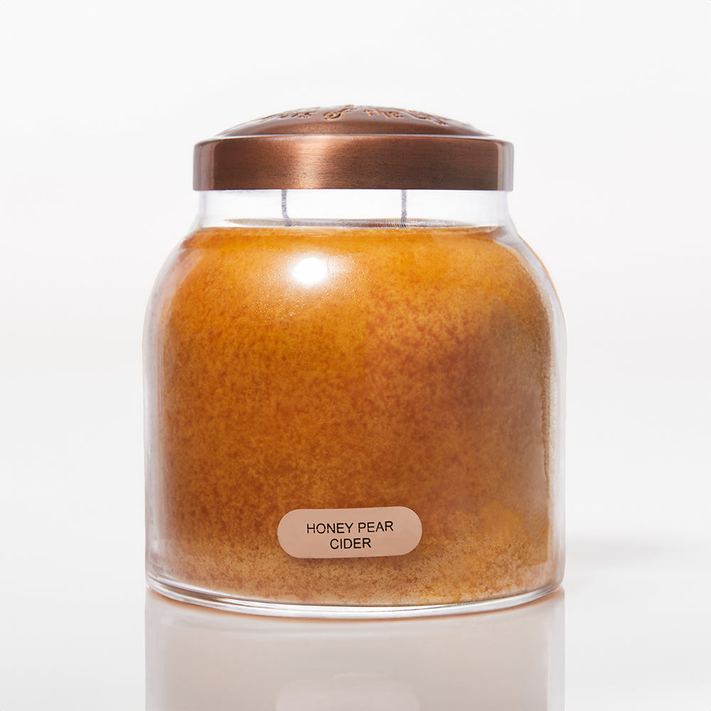 Honey Pear Cider Scented Candle - 34 oz, Double Wick, Papa Jar