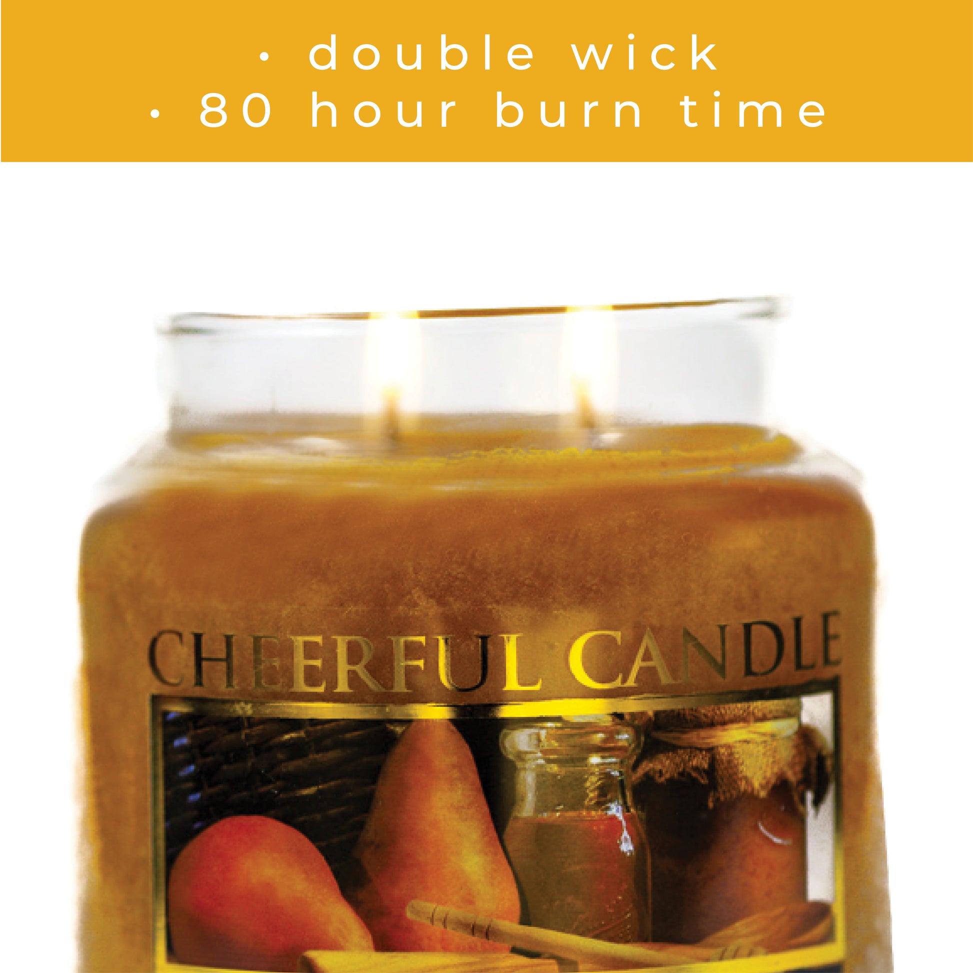 Honey Pear Cider - 16 oz Cheerful Candle